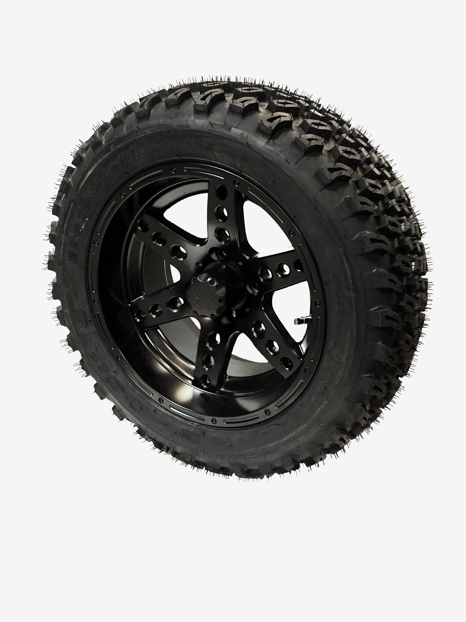 23x10.00-14 Duro Desert on Chaos Matte Black Wheel