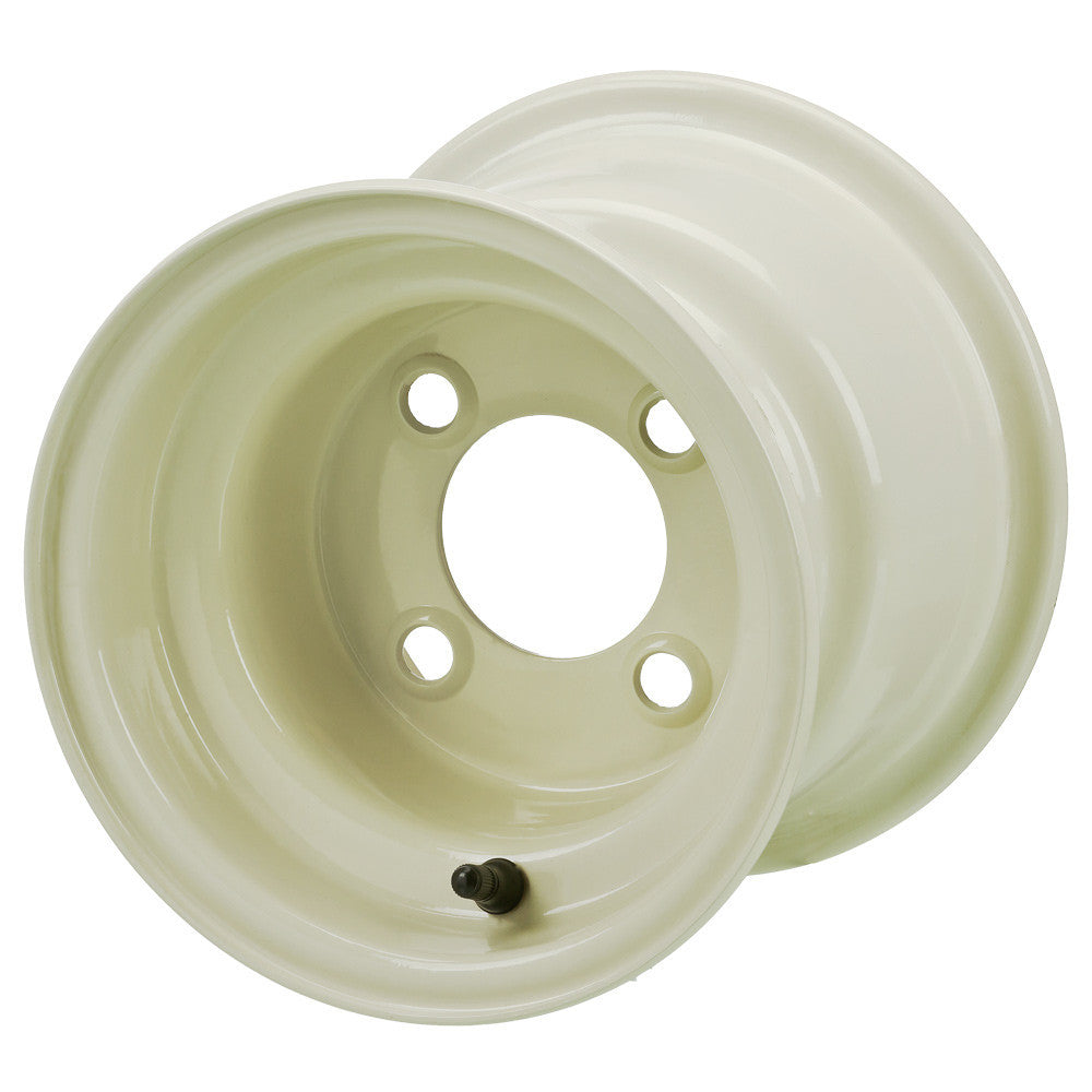 8" Almond Steel Golf Cart Wheel