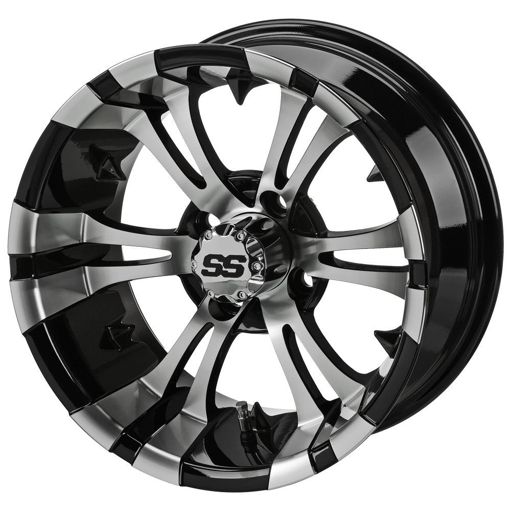 14" Python Black/Machined Low Profile Tire & Wheel Combo